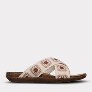 NEW MYKOS women's leyla crossband sandal in white crochet